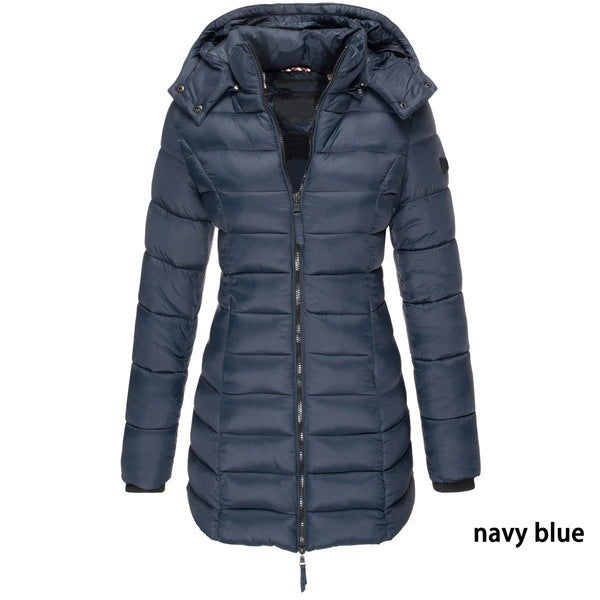 Chic Warmth: Lady's cozy and stylish winter coat.