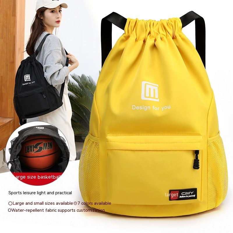 Travel Backpack Women's Large Capacity Travel Exercise Bag Drawstring Bag Drawstring Bag Oxford Waterproof