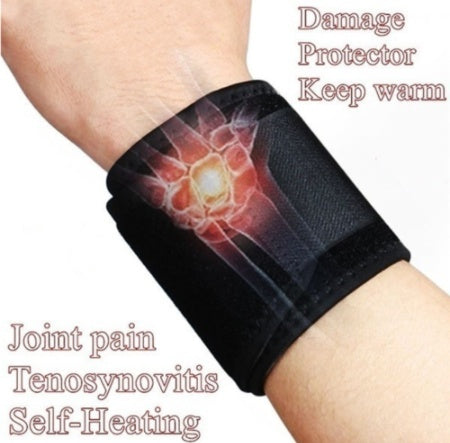 Self heating wrist guard