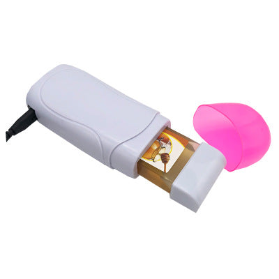 ProWax: Portable handheld hair removal machine with roll-on wax heater for professional use.