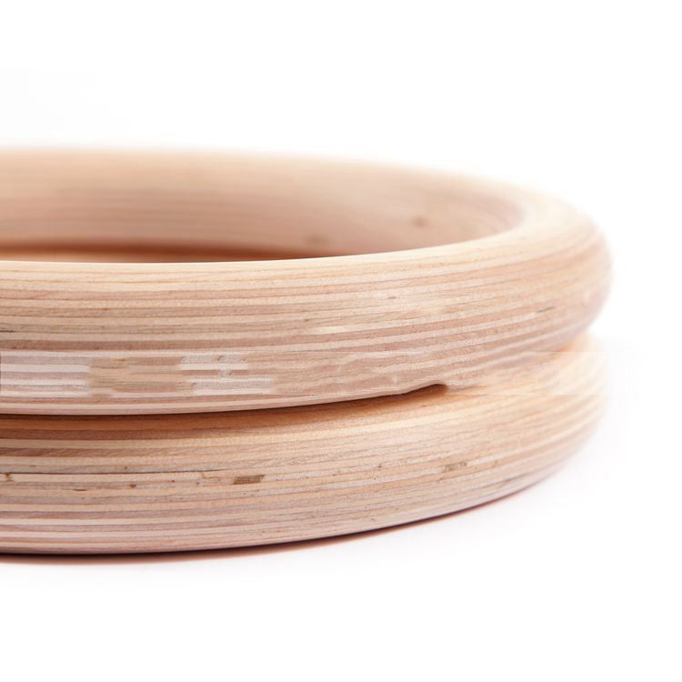 Gymnastic wooden rings for sports competitions Adult pull-ups Birch rings