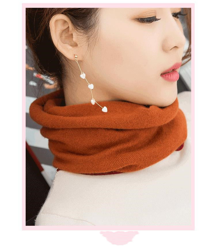 Warm neck cashmere scarf