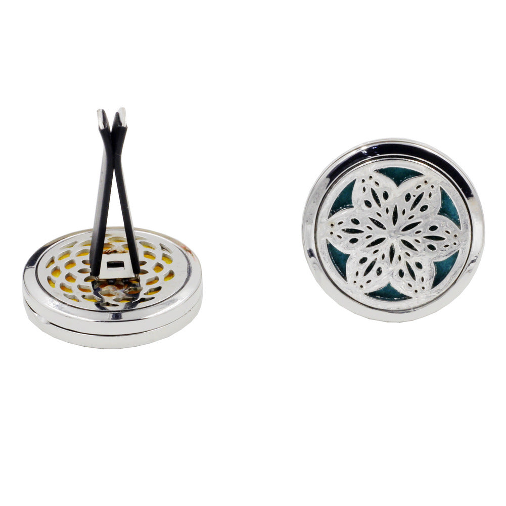 Essence Elysium: Alloy Hollow Perfume Clip for Aromatherapy Diffusion.