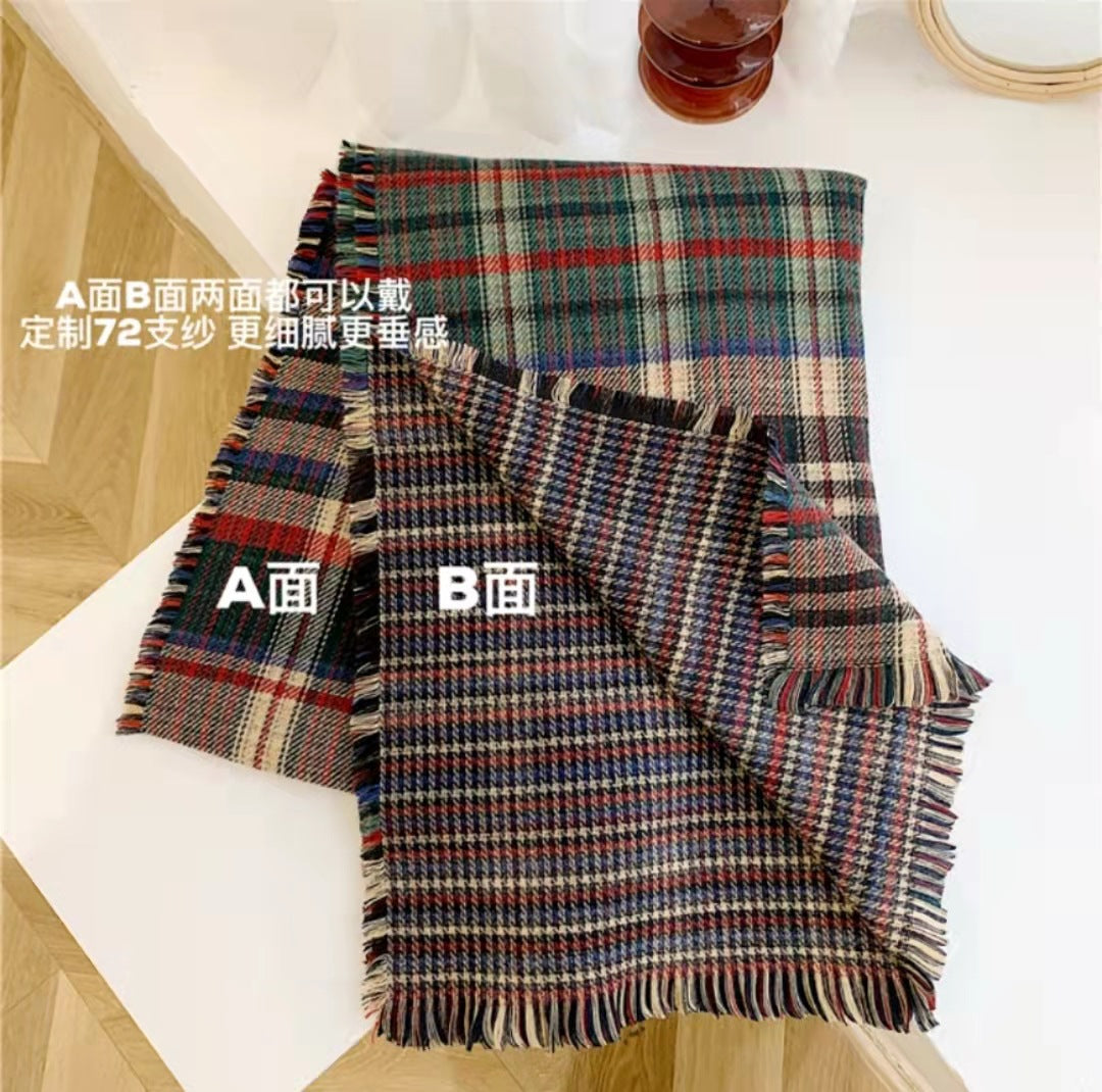 New Scarf Female Winter With High Quality Students Long Warm Shawl Dual-Use