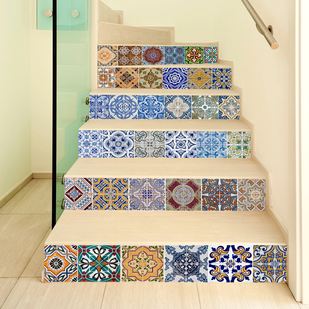 Self-adhesive stairs stickers