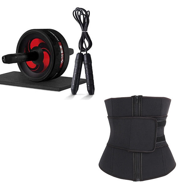 The abdominal muscle wheel can be equipped with tension belt push up support