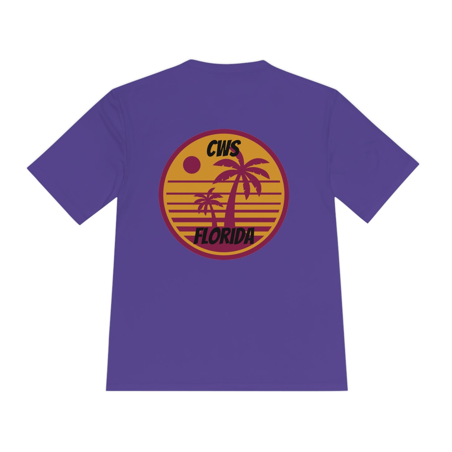 CWS Florida Sunset Unisex Moisture Wicking Tee By Cozy Winter Store (ships within USA only)