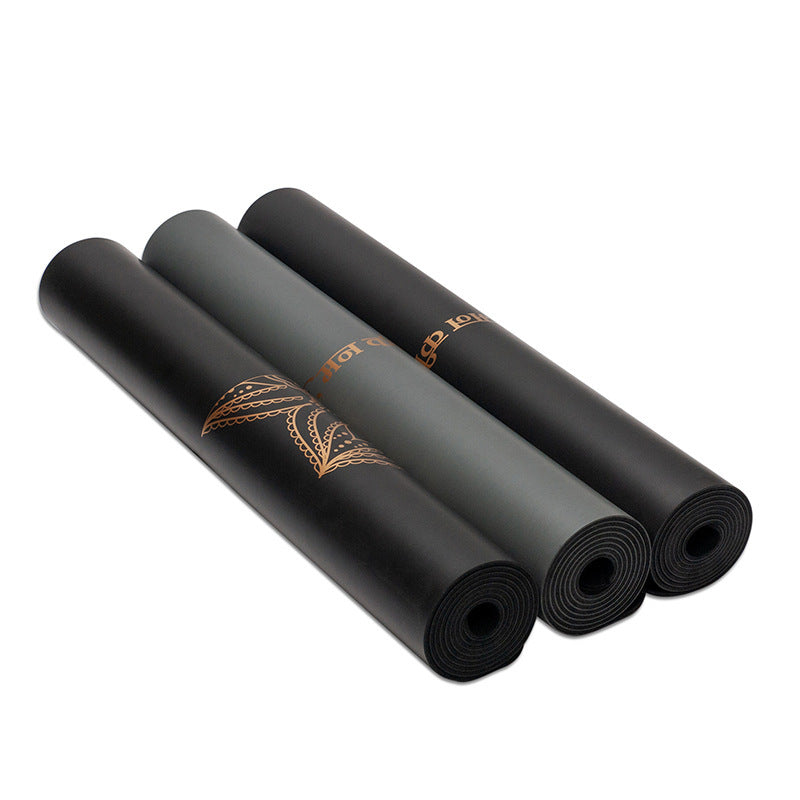 Rubber non slip and sweat absorbing yoga mat