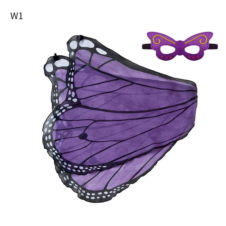 Watercolor Butterfly Shawl Children's Costume