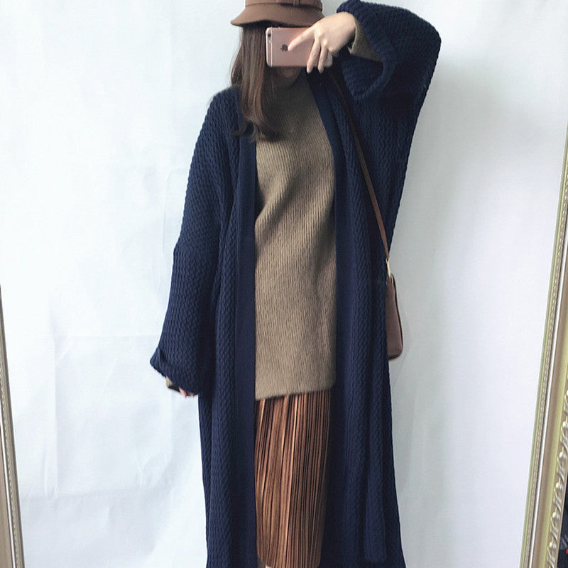 Oversized sweater coat