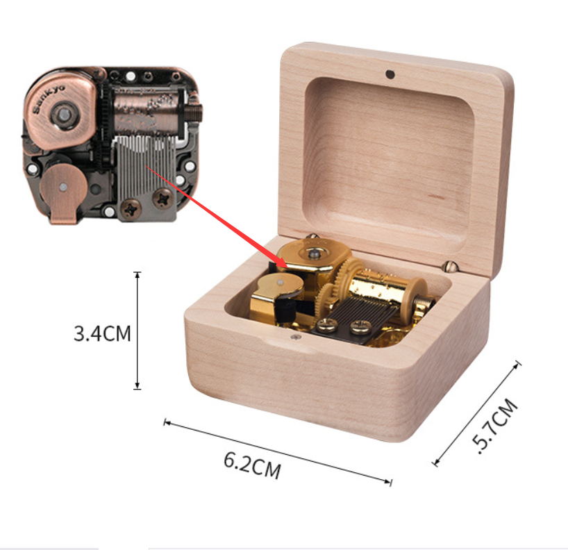 Holz Uhrwerk Spieluhr Retro Kreative Geburtstag Holz Geschenk