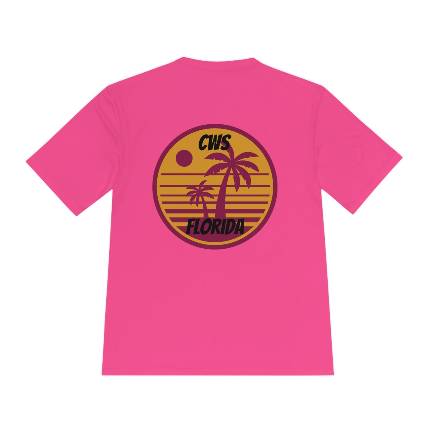 CWS Florida Sunset Unisex Moisture Wicking Tee By Cozy Winter Store (ships within USA only)