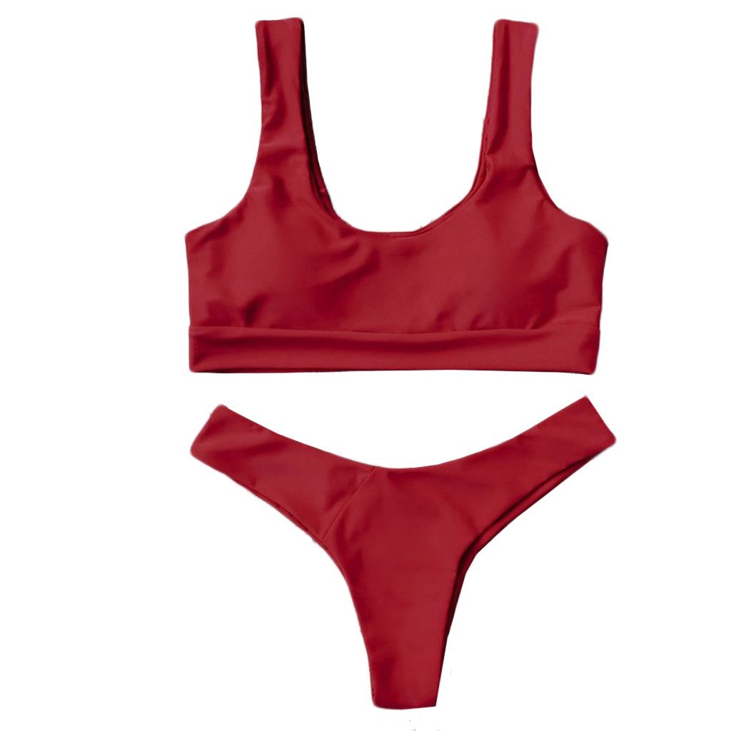 New sexy solid color bikini