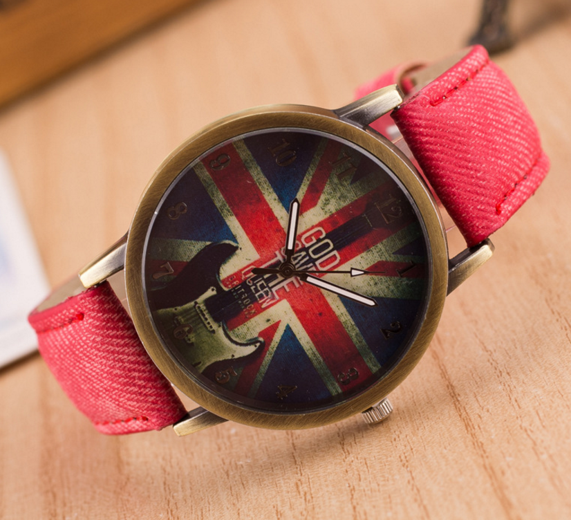 Armbanduhr mit britischer Flagge