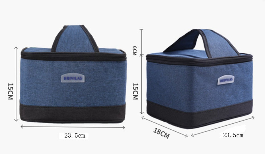 Bento bag widened portable cooler bag