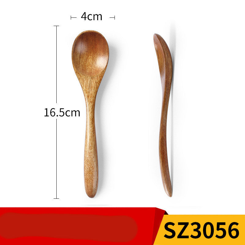 Fashionable Creative Wooden Spoon Dessert Honey Eating