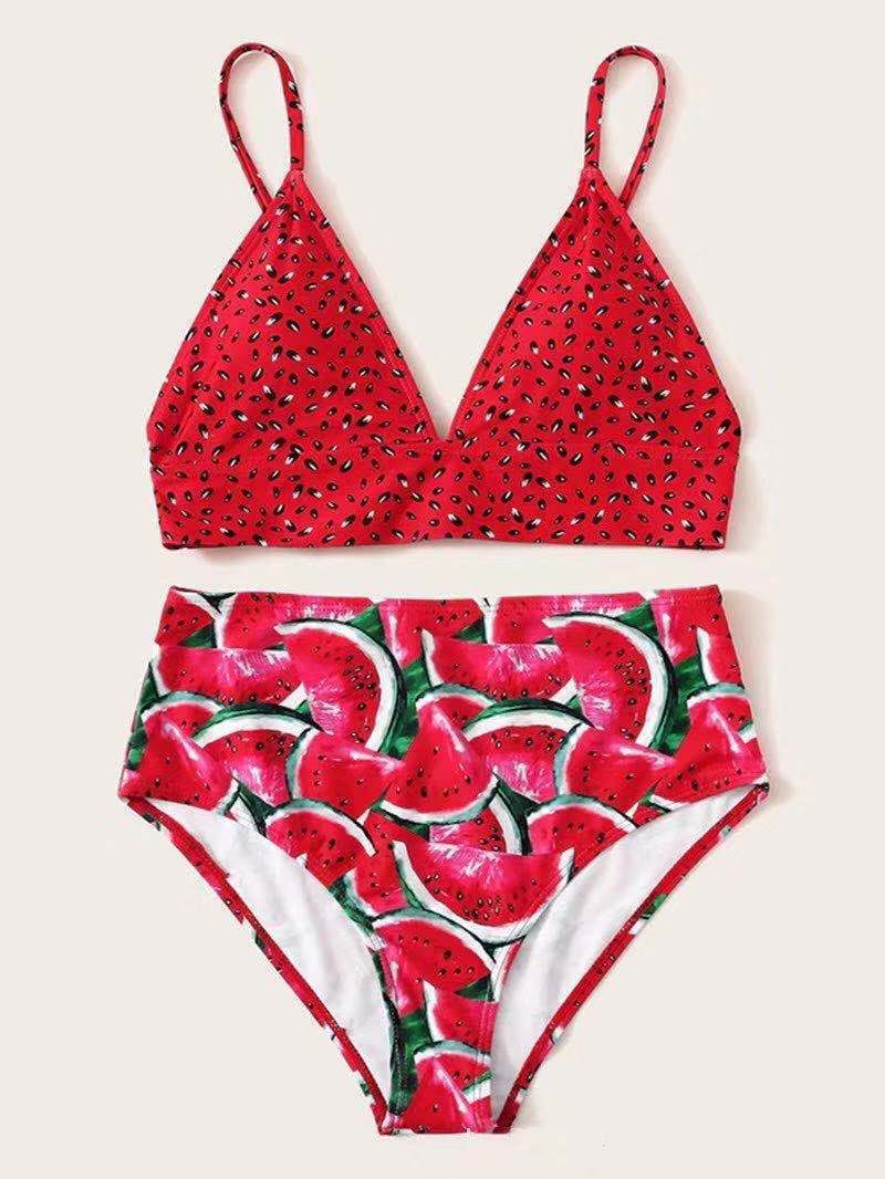 Watermelon print bikini