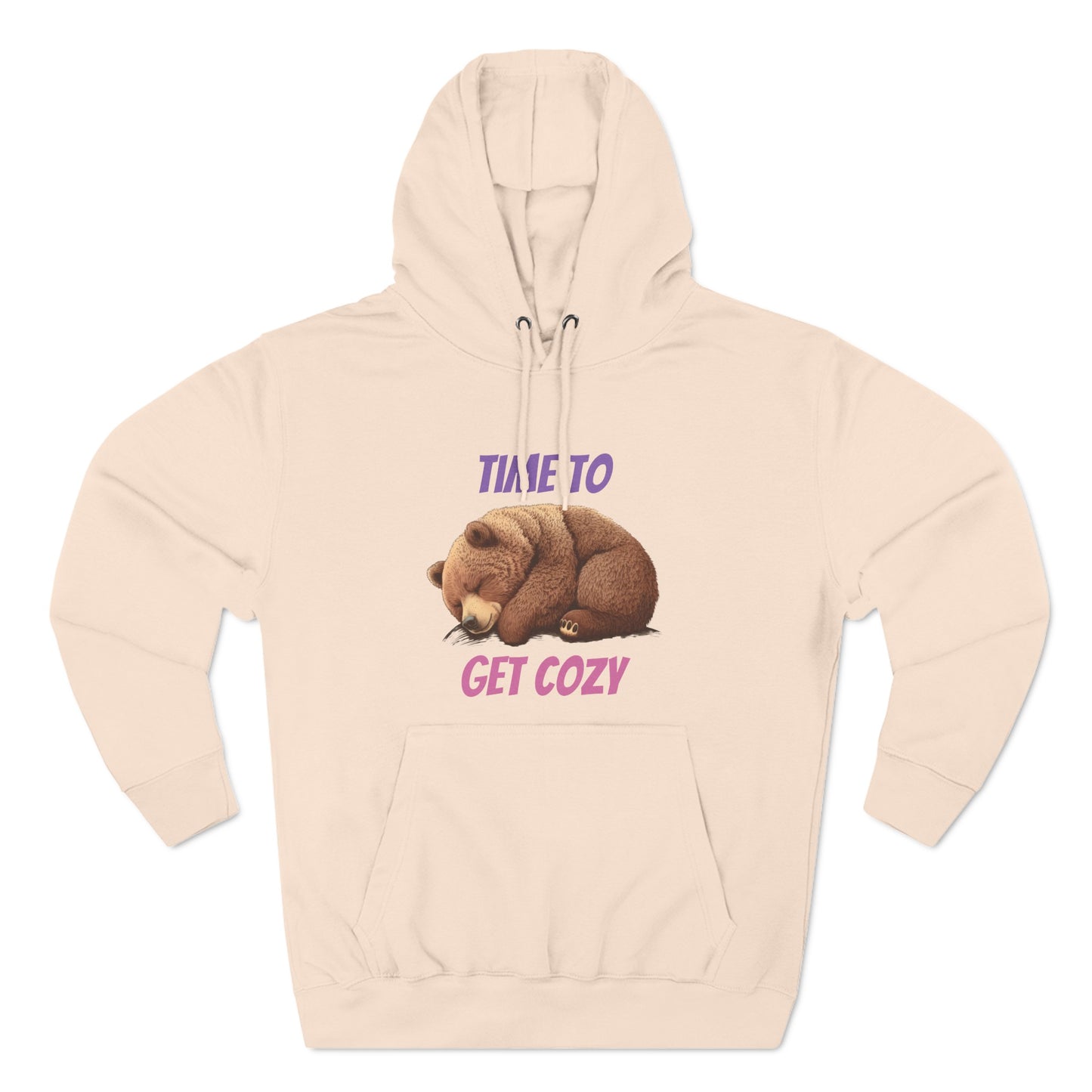 CWS Cozy Bear Three-Panel Fleece Hoodie By Cozy Winter Store