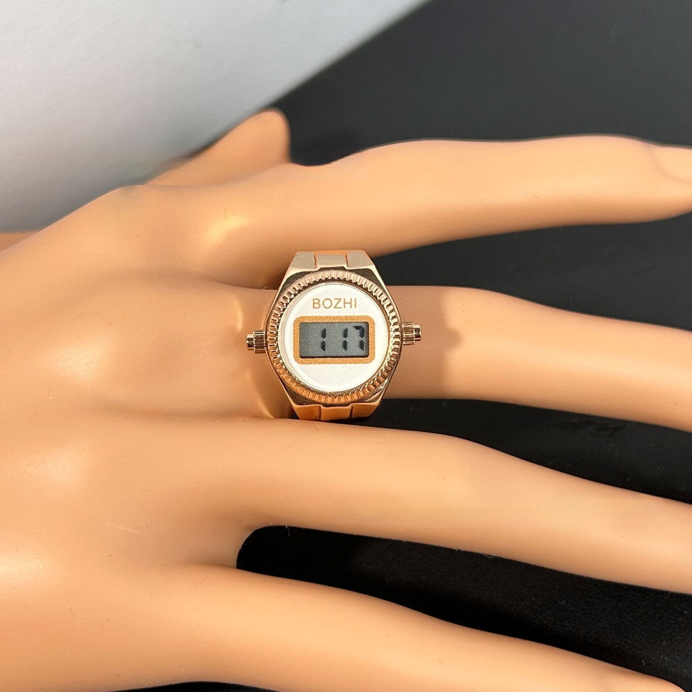 Damenmode Elektronische Uhr Mini Ring Uhr