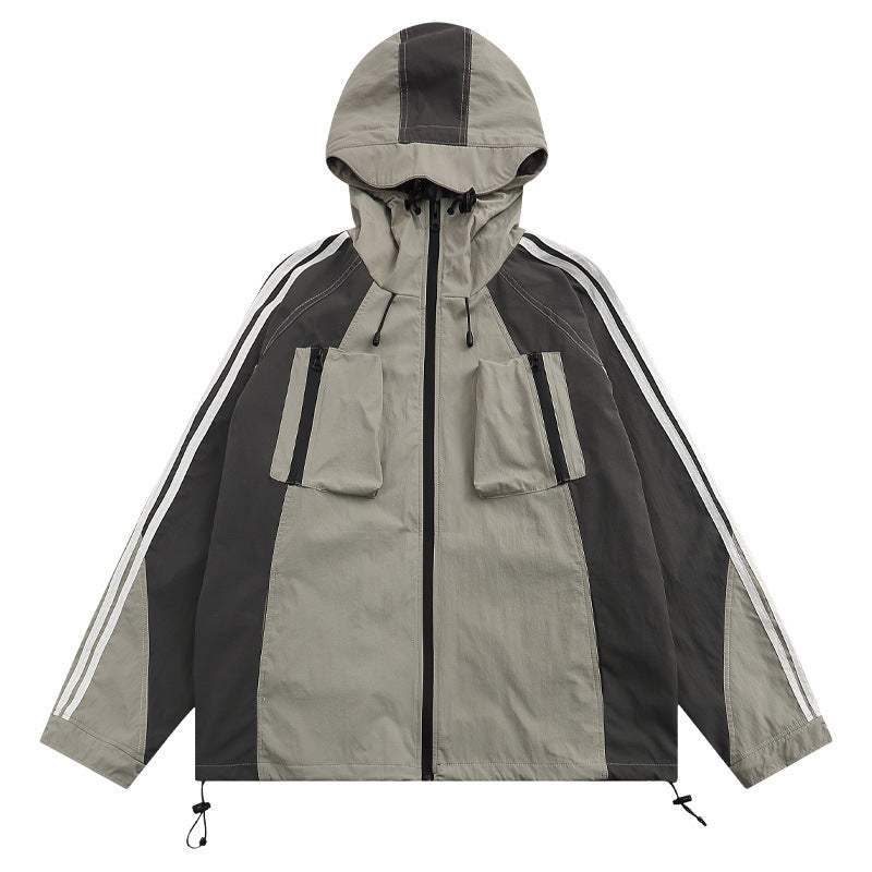 Outdoor Jacket Coat Men's Niche Hooded Jacket