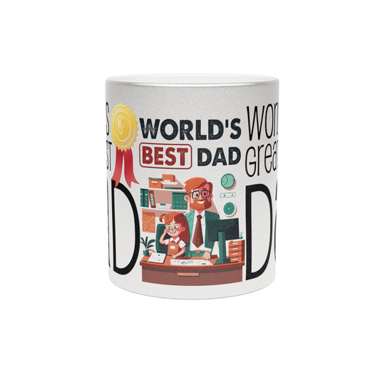 CWS Celebrations Fathers Day Metallic Mug (Silver\Gold)