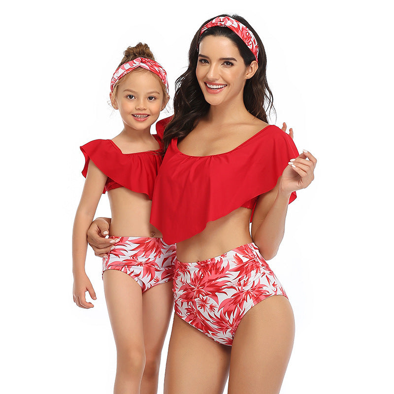 European and American new parent-child bikini