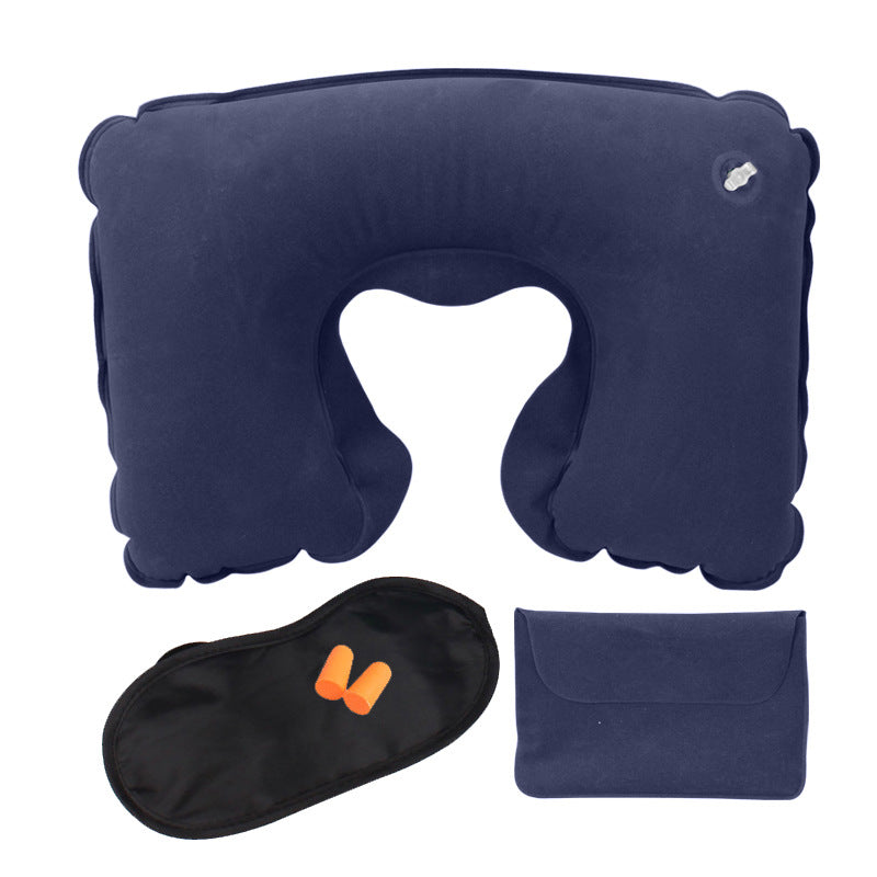 Portable aircraft neck protector and neck pillow