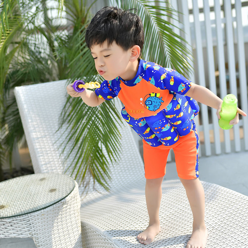 Children's Buoyancy Swimsuit Girl Girl Infant Swimsuit Baby Boy Toddler Jumpsuit