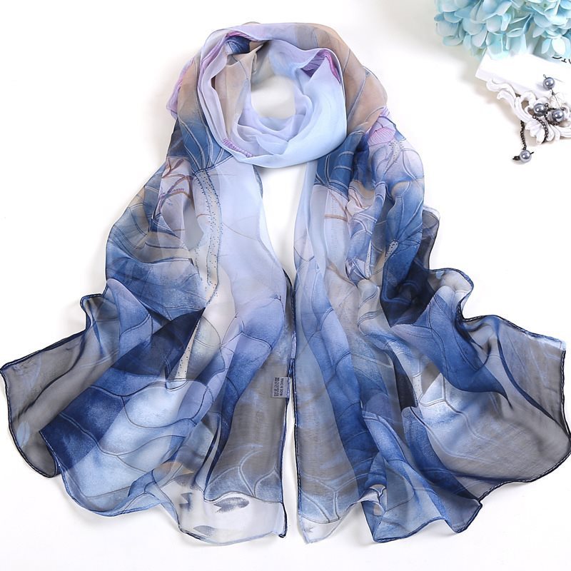 Summer lotus sunscreen scarf