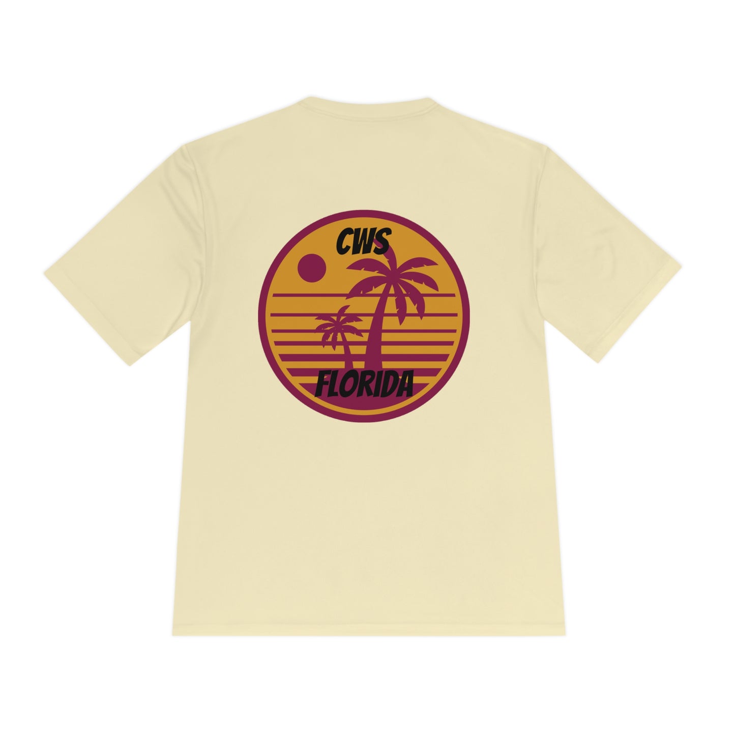 CWS Florida Sunset Unisex Moisture Wicking Tee By Cozy Winter Store (ships within USA only)