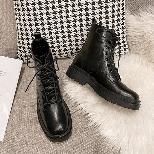 DocStride's PlatformFemme Ankle Boots - Elevate your style with our platform ankle boots for women, designed to add a bold statement to any outfit while providing comfort and stability.