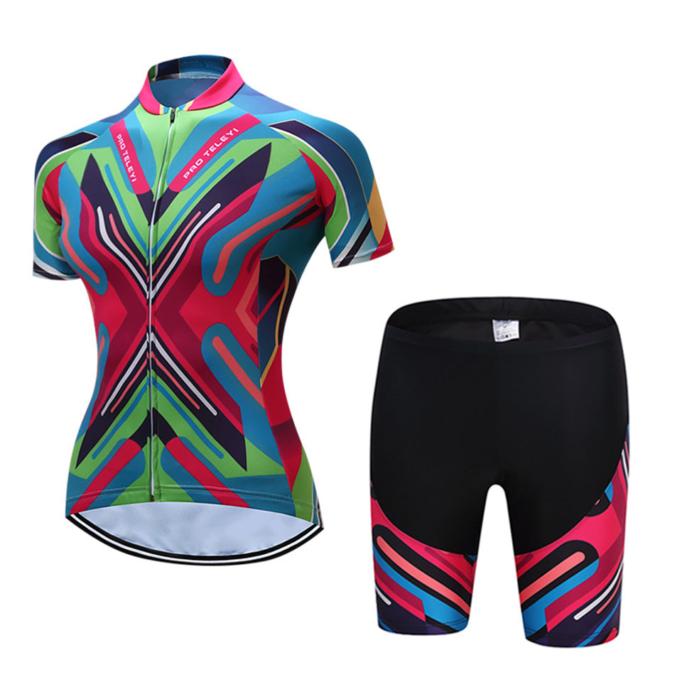 Women's short sleeve cycling jersey