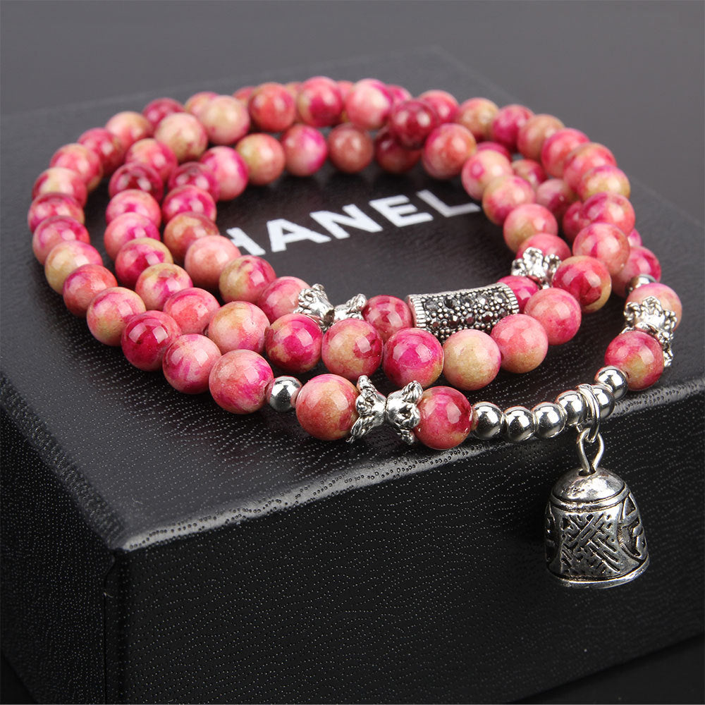 Natural crystal brave multi-layer bracelet