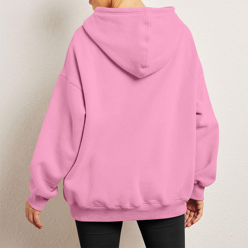 FallFrost: Women's long sleeve hoodie for winter warmth and fall style.