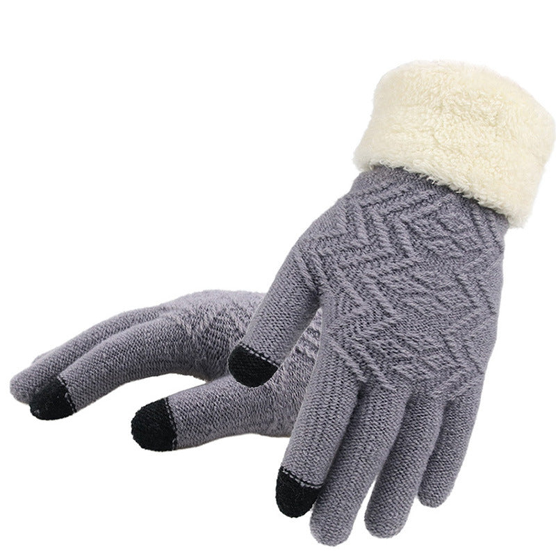 Winterstrickhandschuhe