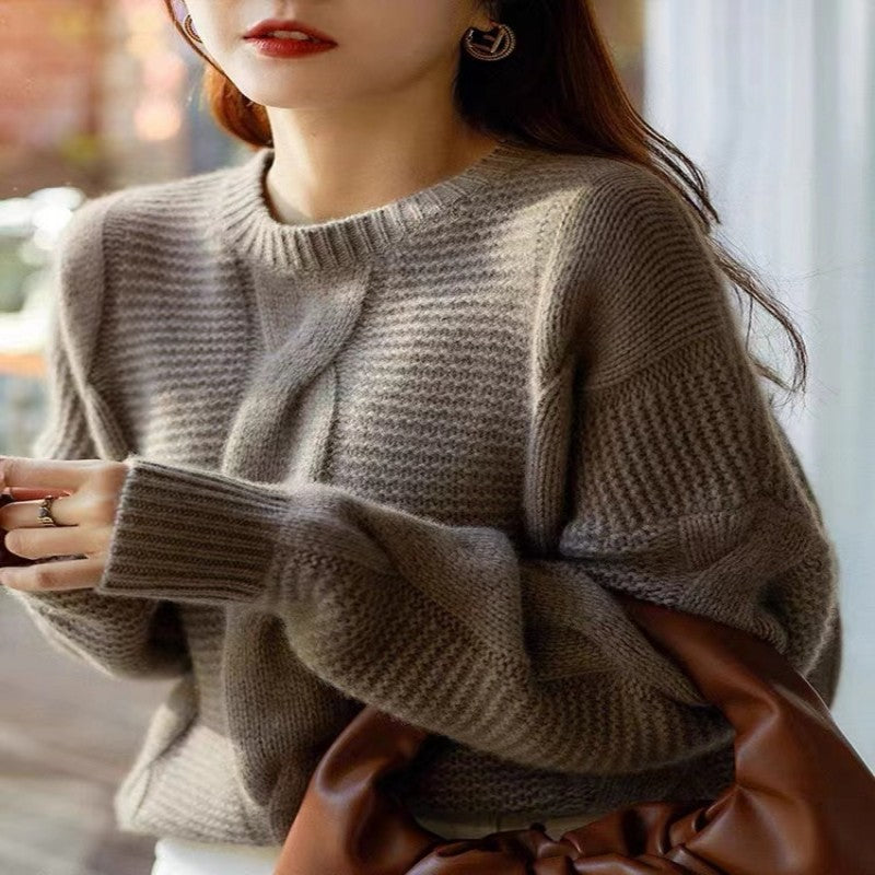 Women's Woolen Autumn And Winter  Loose Thick Sweater