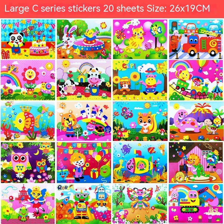 Creative Printed 3D Stickers For Children