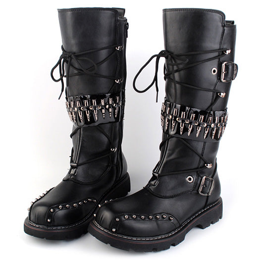 DocStride's RebelRide Punk Motorcycle Boots