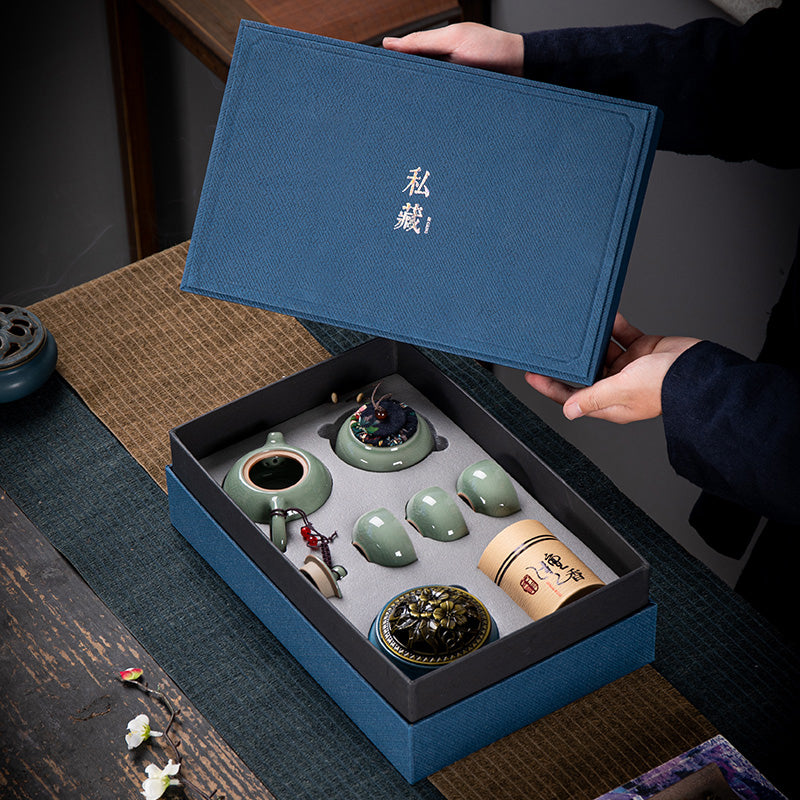 Ceramic Kung Fu Tea Set Gift Box Set Business Small Gift