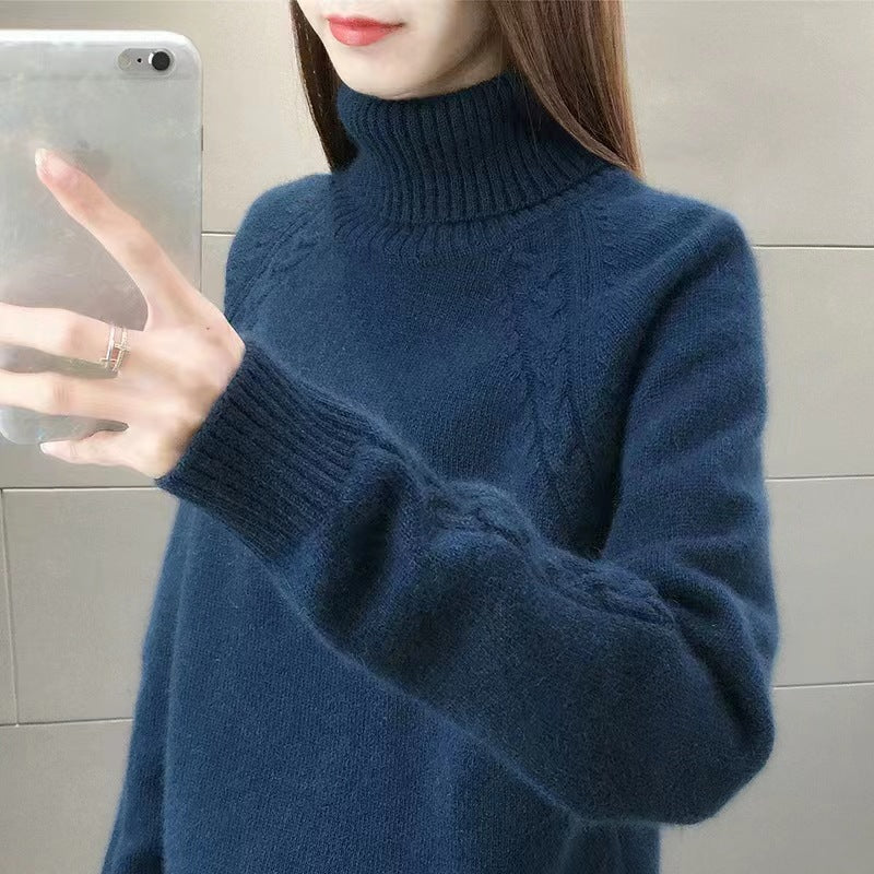 Women's Idle Style Turtleneck Sweater