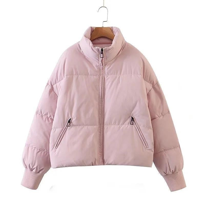 Cotton Jacket Female Ins Loose Thin Warm Bread Clothes Short Down Cotton Clothing Winter