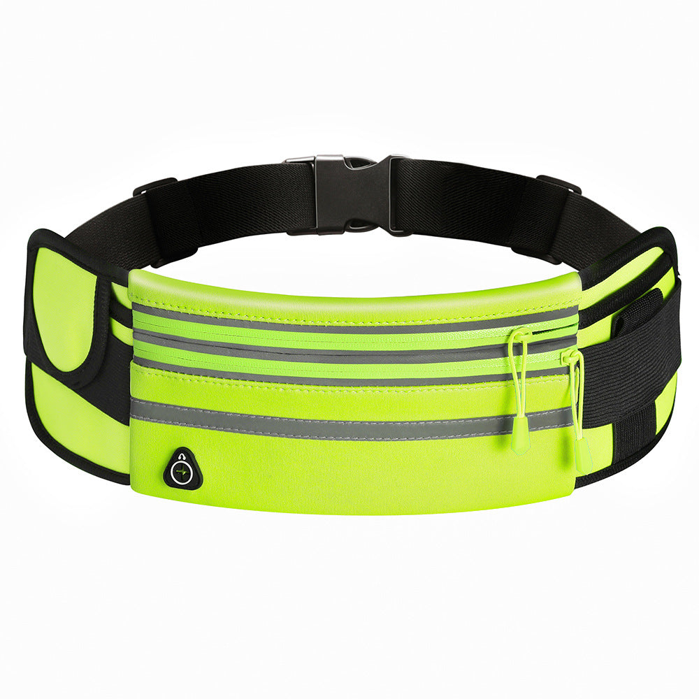 Double Zippers Waist Bags Waterproof Sports Running Fanny Pack