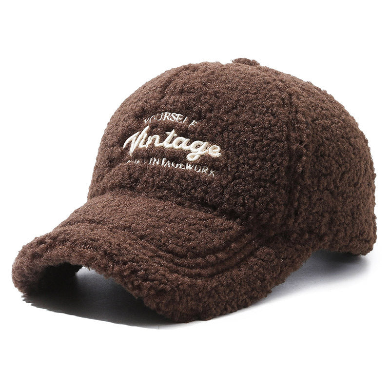 Autumn And Winter Thickened Warm Peaked Cap Korean Style Fashion Street Versatile Winter Baseball Cap