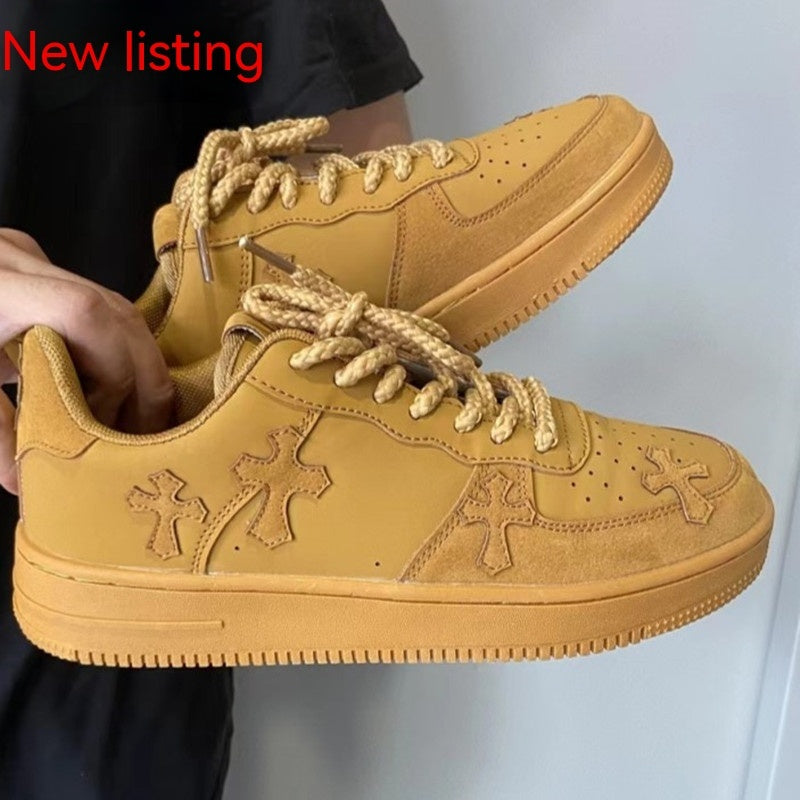 Wheat Casual Sneakers Women Retro Platform Sneaker