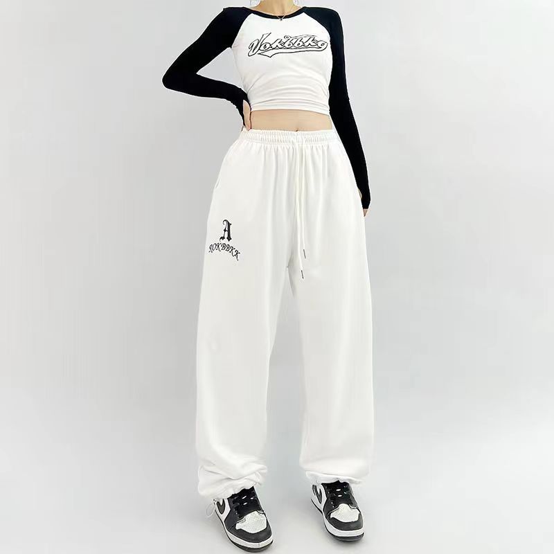 American Style Sports Loose Drawstring Hip-Hop Pants