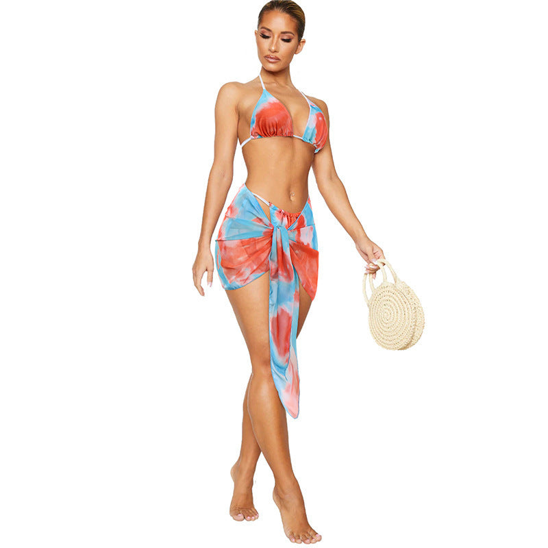 Split Swimsuit Women's Bikin Three-piece Swimwear