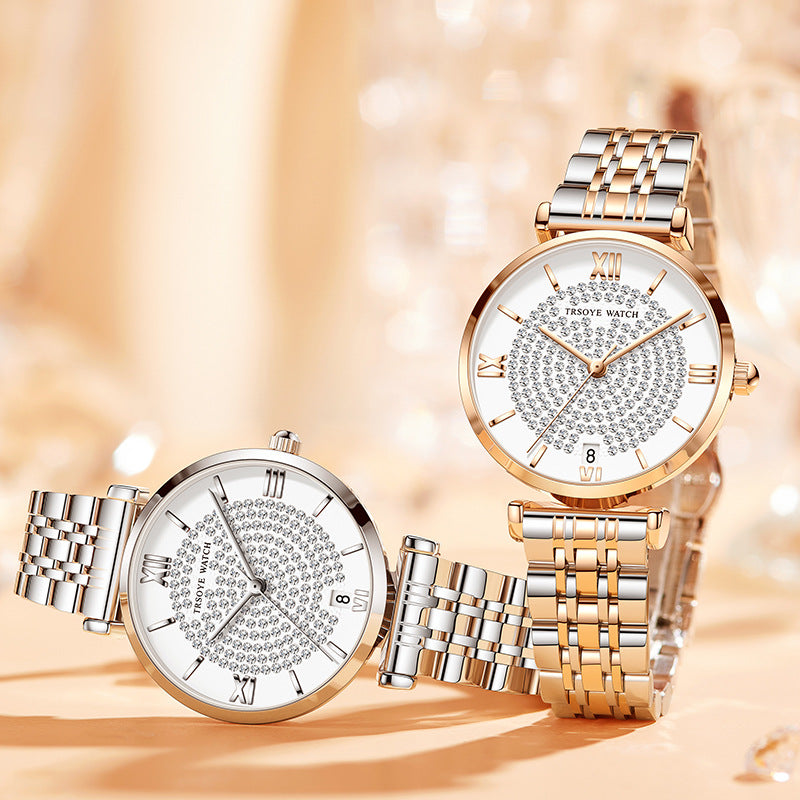 Starry Women's Diamond Waterproof Quartz Watch