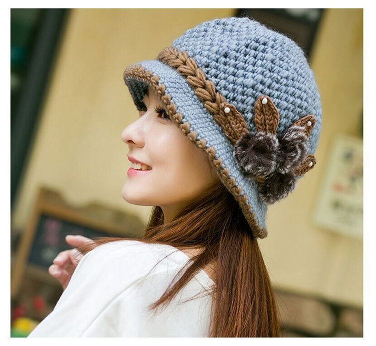 Knitted Hats For The Elderly Mother In Autumn And Winter