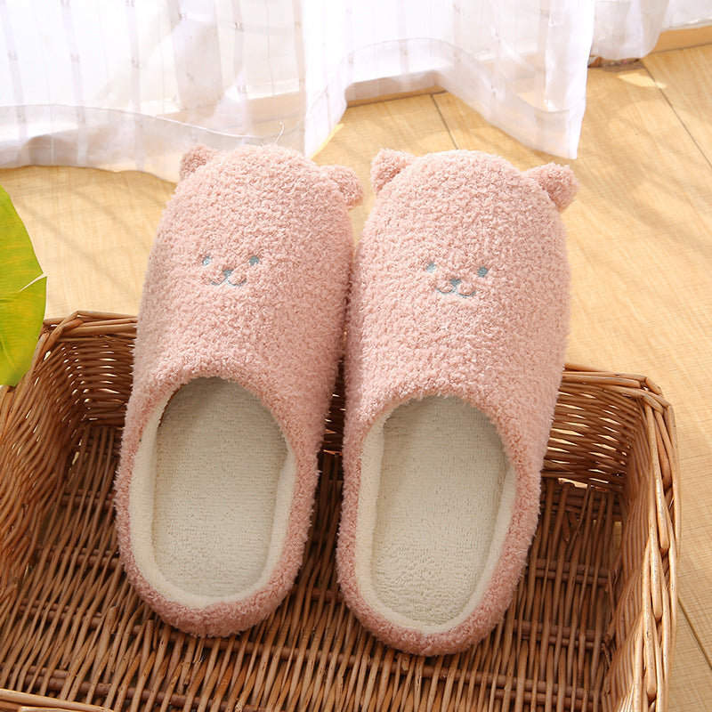 CoupleCozy: Winter warm cotton slippers designed for couples' comfort.