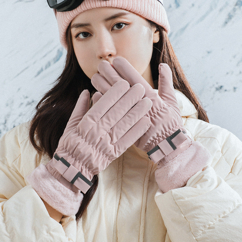 Winter Fleece-lined Thickened Touch Screen Gloves